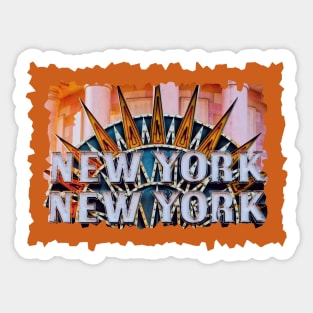 NEW York New York Las Vegas Nevada. Sticker